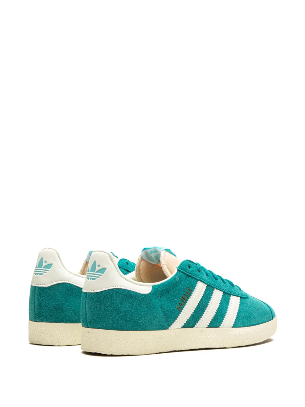 Замшевые кеды Gazelle "Arctic" Adidas, зеленый — фото 3