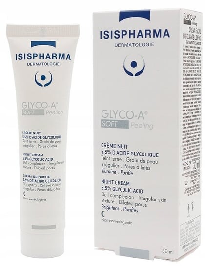 

Нежный крем-пилинг 5,5%, 30мл Isispharma Glyco A, Tradix Group