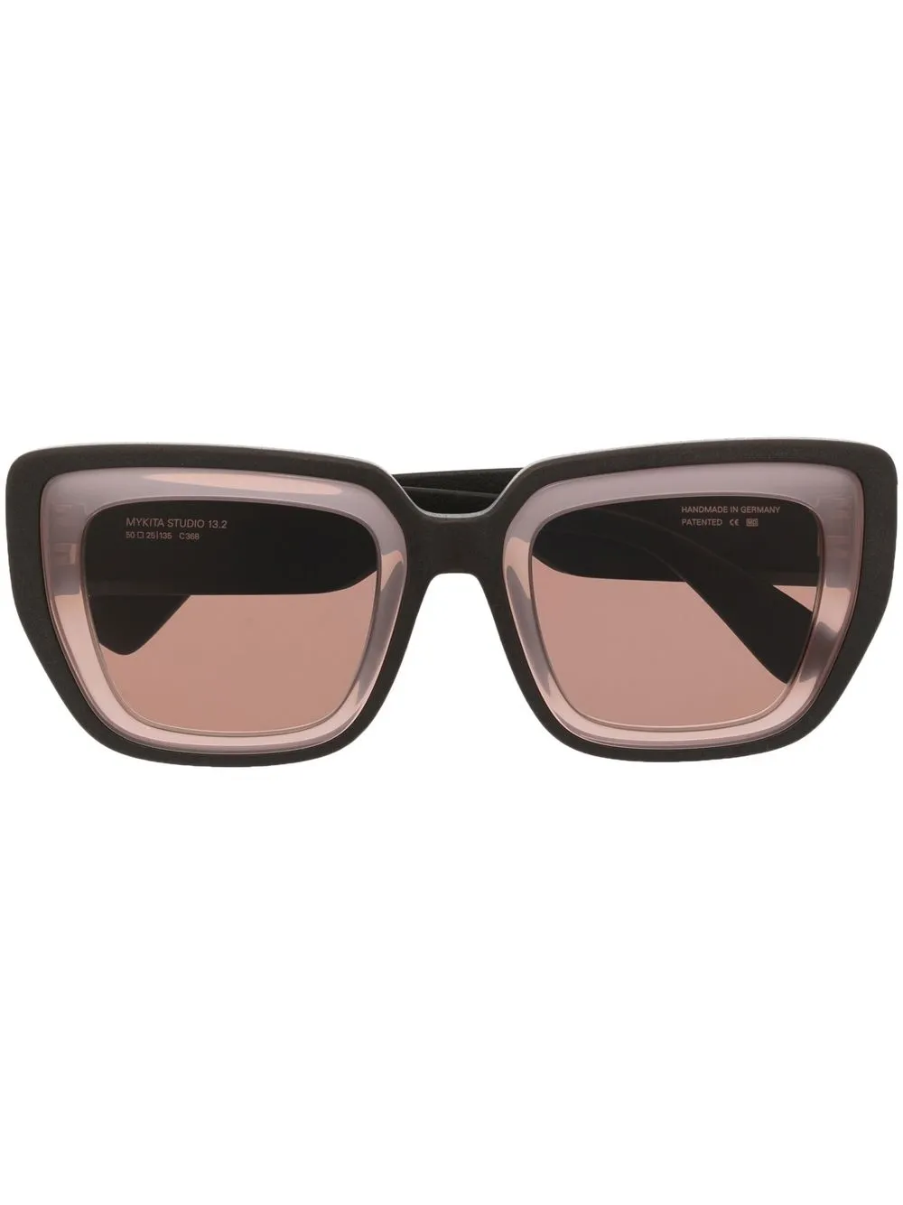 

Солнцезащитные очки в квадратной оправе Mykita, коричневый