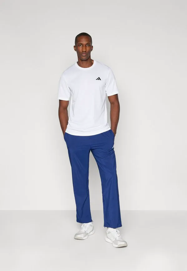 Основные брюки stanford с небольшим логотипом и открытым низом Adidas Sportswear, Dark Blue/White — фото 2