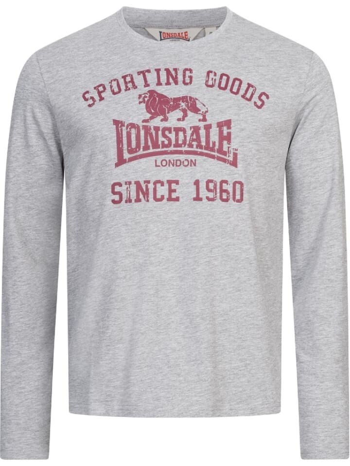 

Лонгслив Lonsdale Longsleeve, серый
