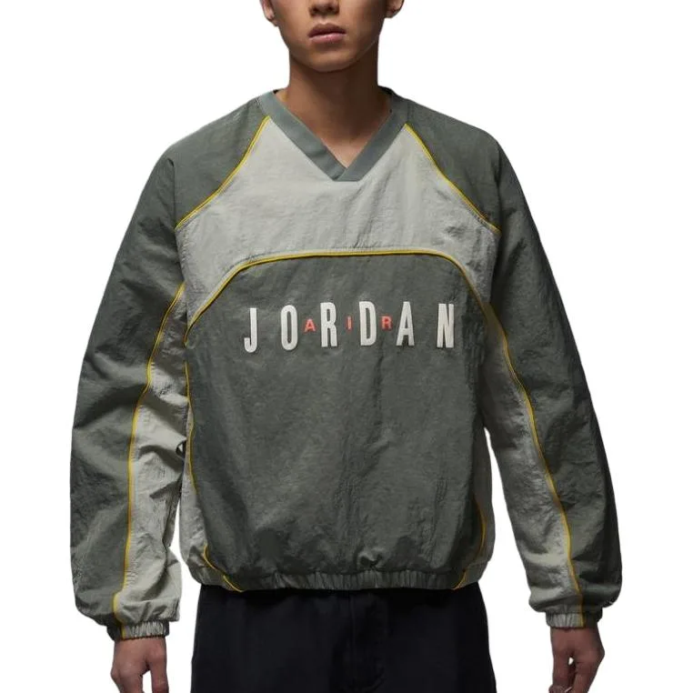 Толстовка As M J FLT LS WARM UP TOP Jordan, зеленый