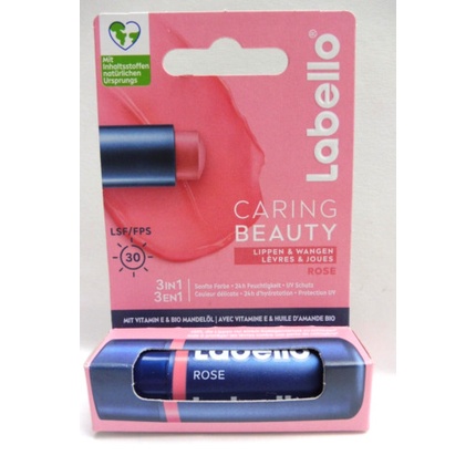 

Бальзам для губ и щек Caring Beauty 3 в 1 - Rose Labello