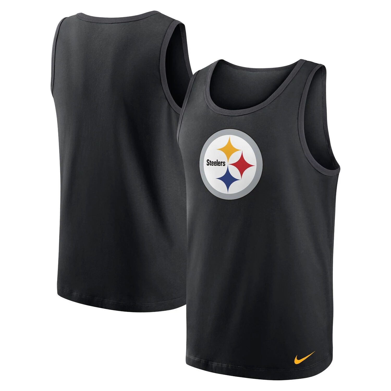 

Мужская черная майка Pittsburgh Steelers Tri-Blend Nike, Черный, Мужская черная майка Pittsburgh Steelers Tri-Blend Nike