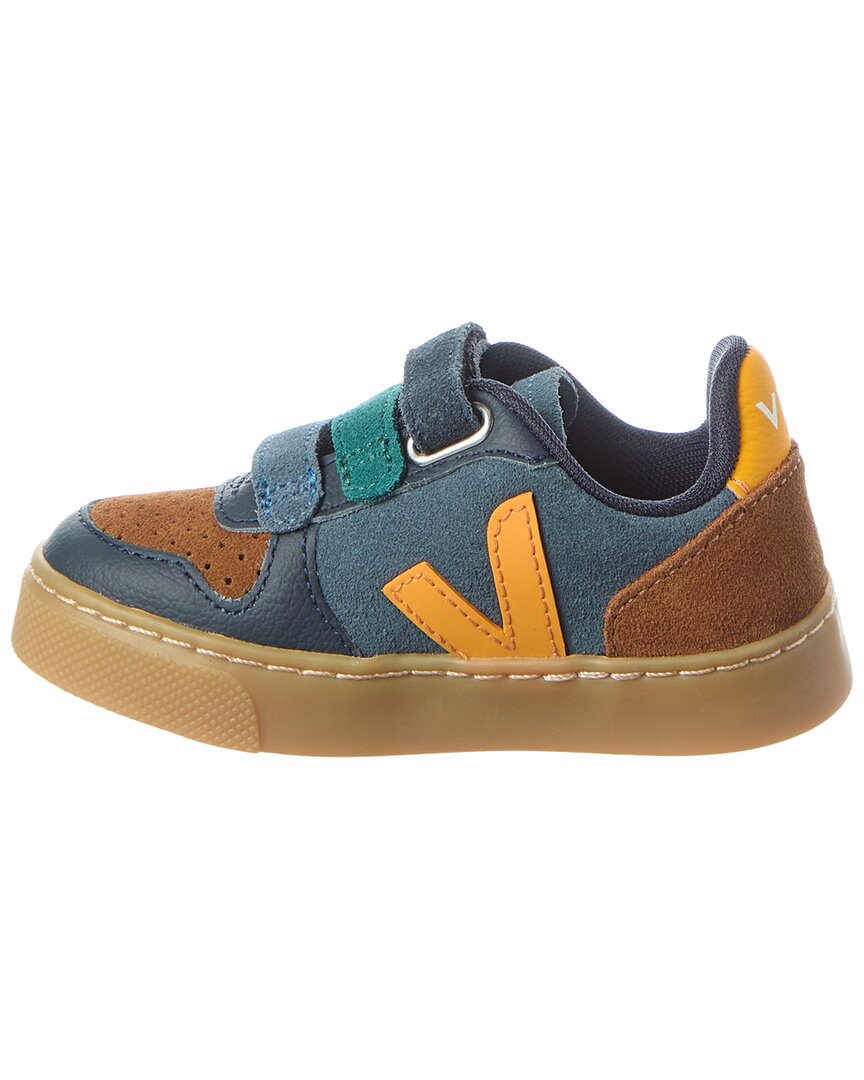 Кроссовки VEJA Small V-10 из замши, синий — фото 2