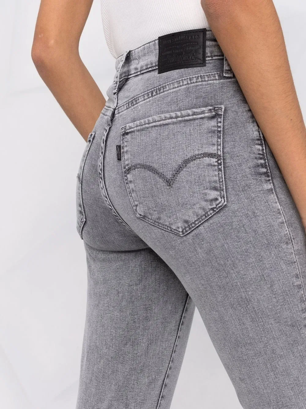 721 джинсы с высокой талией и зауженными штанинами Levi'S, серый — фото 3