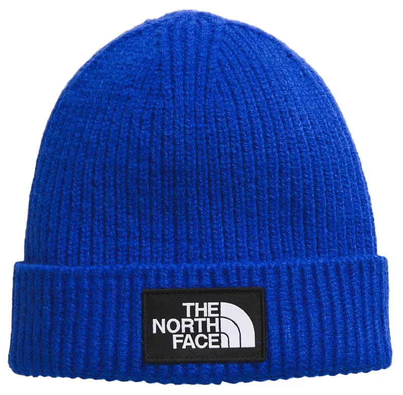 

Детская шапка с логотипом The North Face на манжетах, цвет Tnf Blue