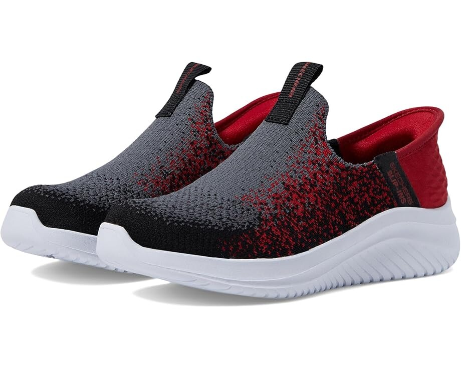 

Кроссовки SKECHERS KIDS Ultra Flex 3.0 - Brisk-Spec 403837L Slip On Sneaker, цвет Charcoal/Red