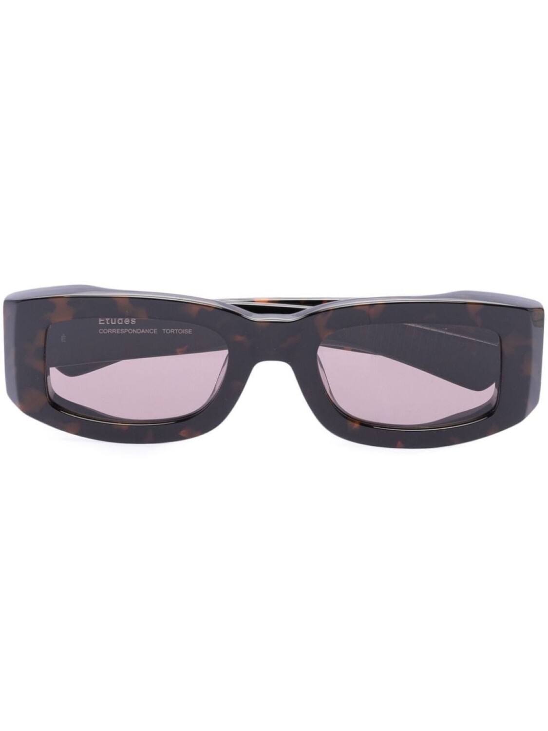 

Etudes Correspondence tortoiseshell-effect sunglasses, коричневый
