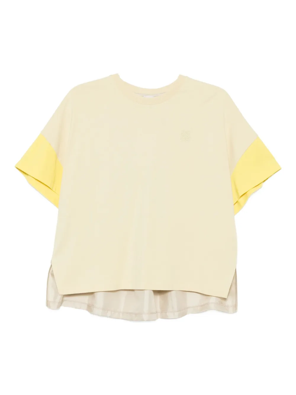 

Футболка из хлопка и шелка с логотипом LOEWE, желтый