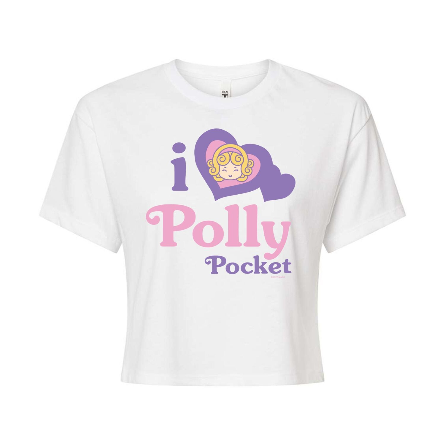 

Укороченная футболка Polly Pocket Love для юниоров Licensed Character, белый