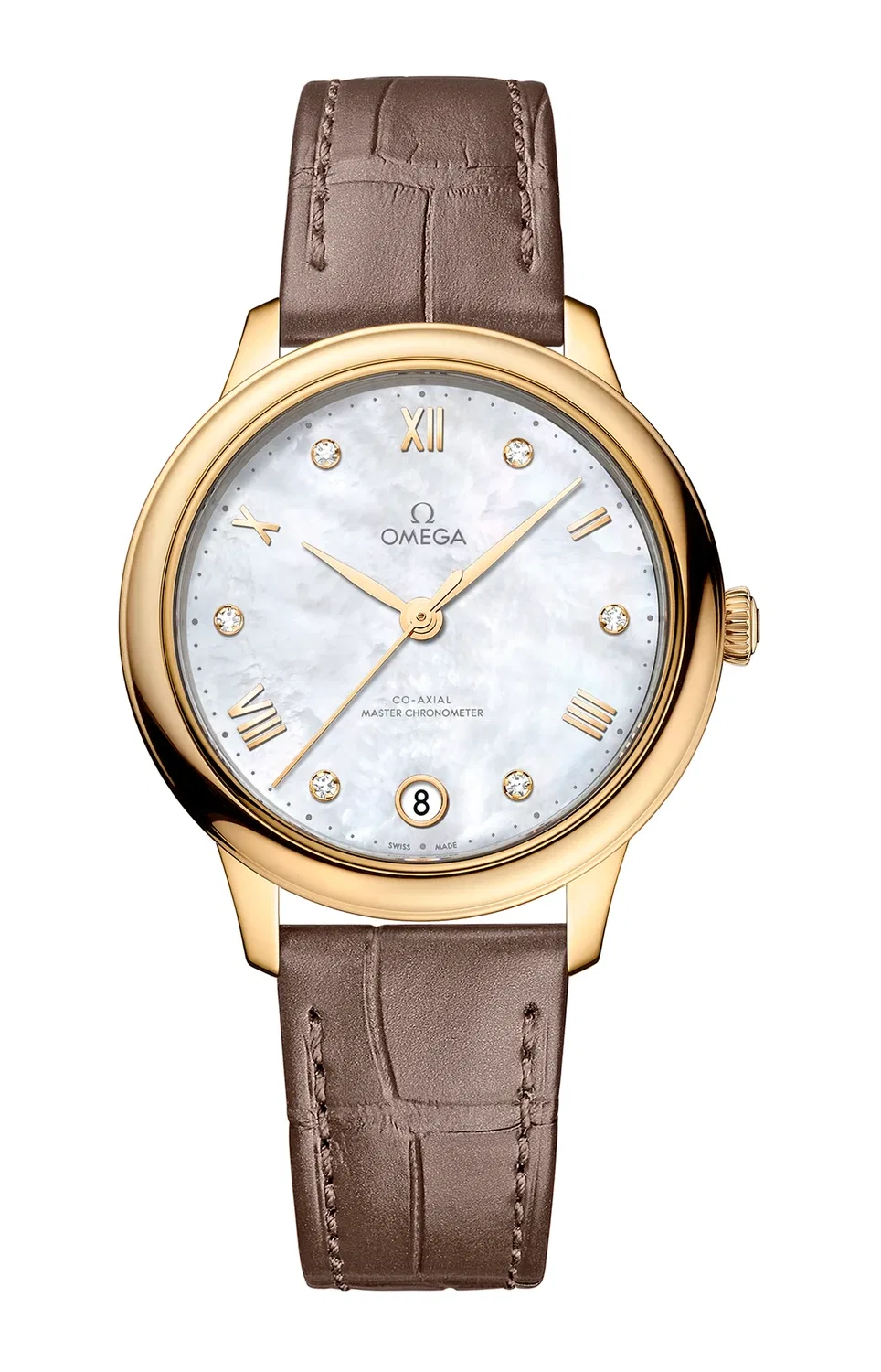 DE VILLE PRESTIGE CO‑AXIAL МАСТЕР ХРОНОМЕТР 34 ММ - 434.53.34.20.55.002 OMEGA, золотой