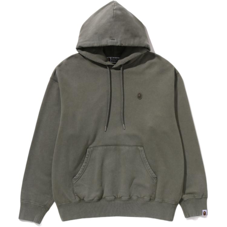 

Толстовка с нашивкой логотипа A BATHING APE, оливковый, Зеленый, Толстовка с нашивкой логотипа A BATHING APE, оливковый