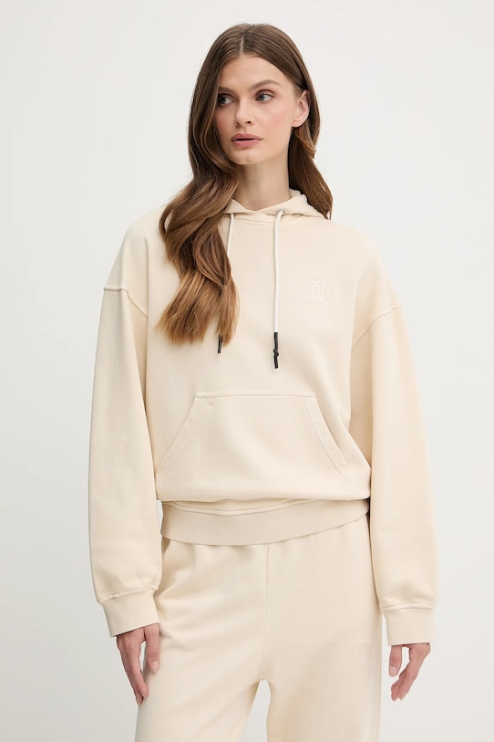 

Хлопковая толстовка Pinko, бежевый