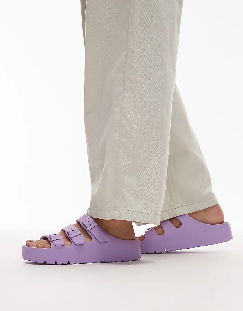 Сандалии Birkenstock Florida III из ЭВА на гибкой платформе фиолетового цвета — фото 3