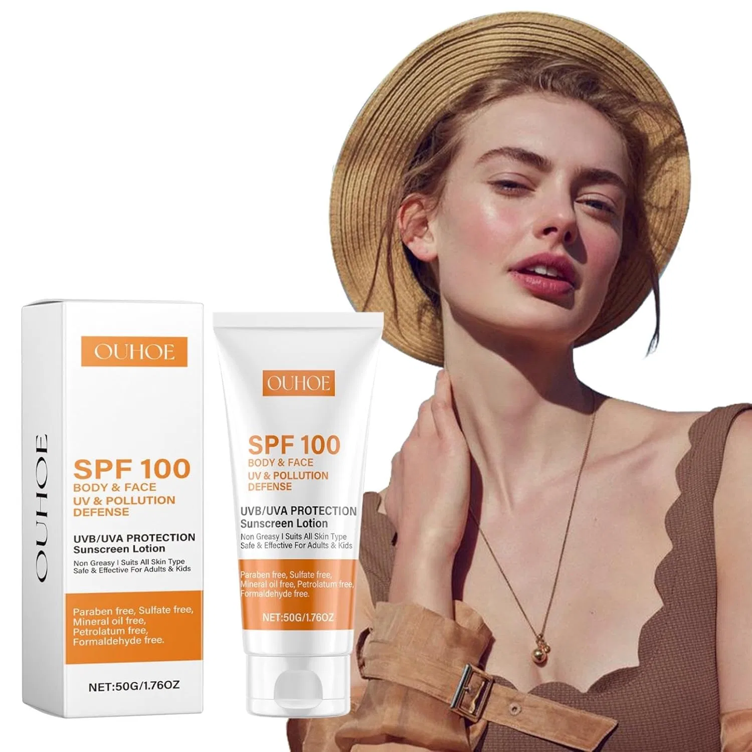 Солнцезащитный крем SPF 100 с защитой UVA/UVB, 3 шт. Orgrul — фото 2