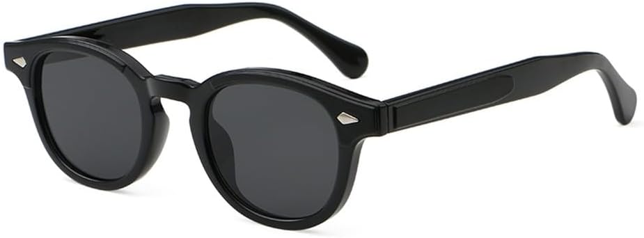 

круглые солнцезащитные очки для мужчин, коричневые, зеленые, унисекс, ретро, ​​солнцезащитные очки для женщин, мужские, с защитой от УФ-излучения UV400, ацетатные, женские аксессуары WNCKSQ, Black