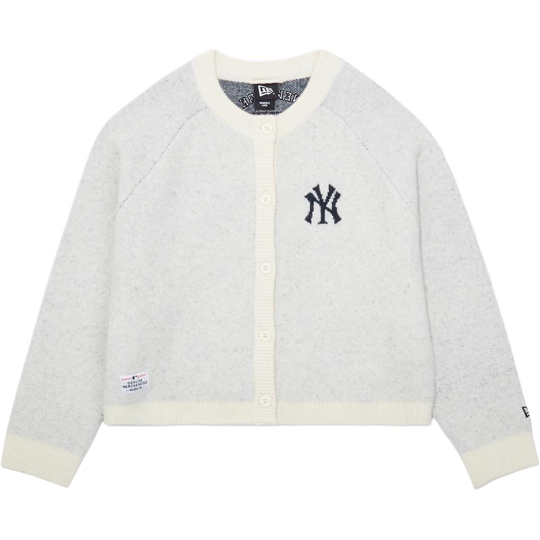 

MLB FW25 вязаный свитер женский New Era, белый