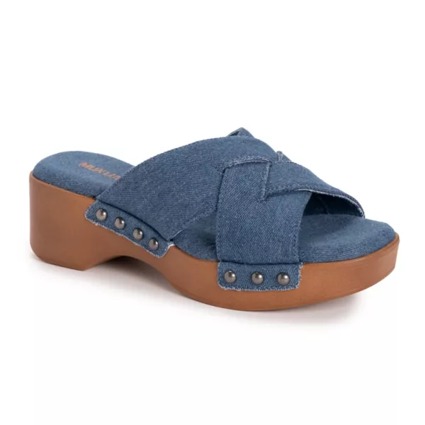 Женские удобные повседневные сандалии Cadence Muk Luks, синий