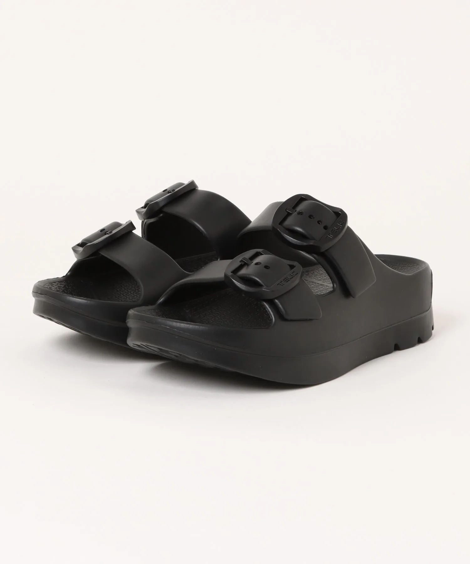 Универсальные сандалии с W-пряжкой TELIC W-BUCKLE2 светло-серые — фото 2