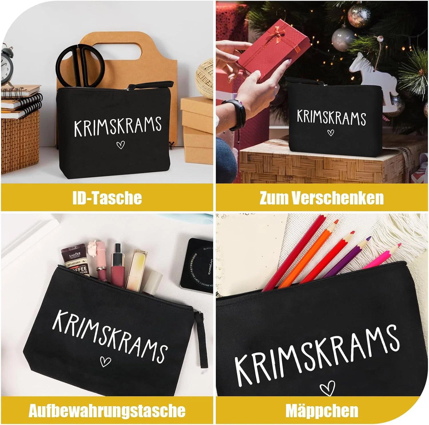 Маленькая косметичка Krimskrams из хлопка Comooka — фото 3
