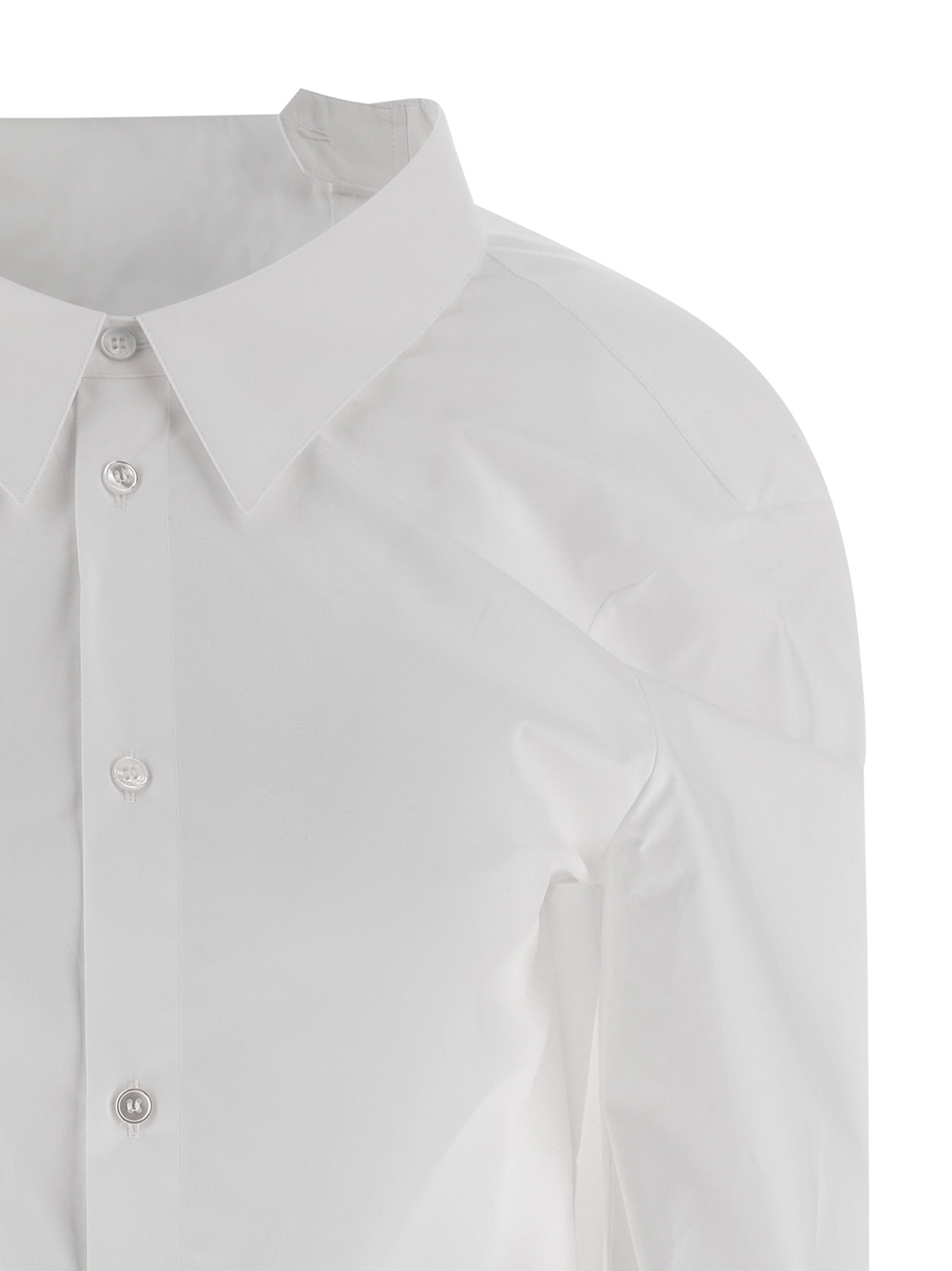Рубашка с вышивкой «Numeric signature MM6» MM6 Maison Margiela, белый — фото 3