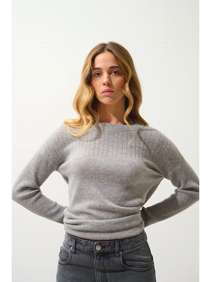 

Кашемировый пуловер AUTHENTIC CASHMERE, серый