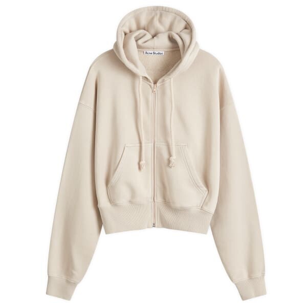 

Толстовка с капюшоном на молнии Acne Studios, серый