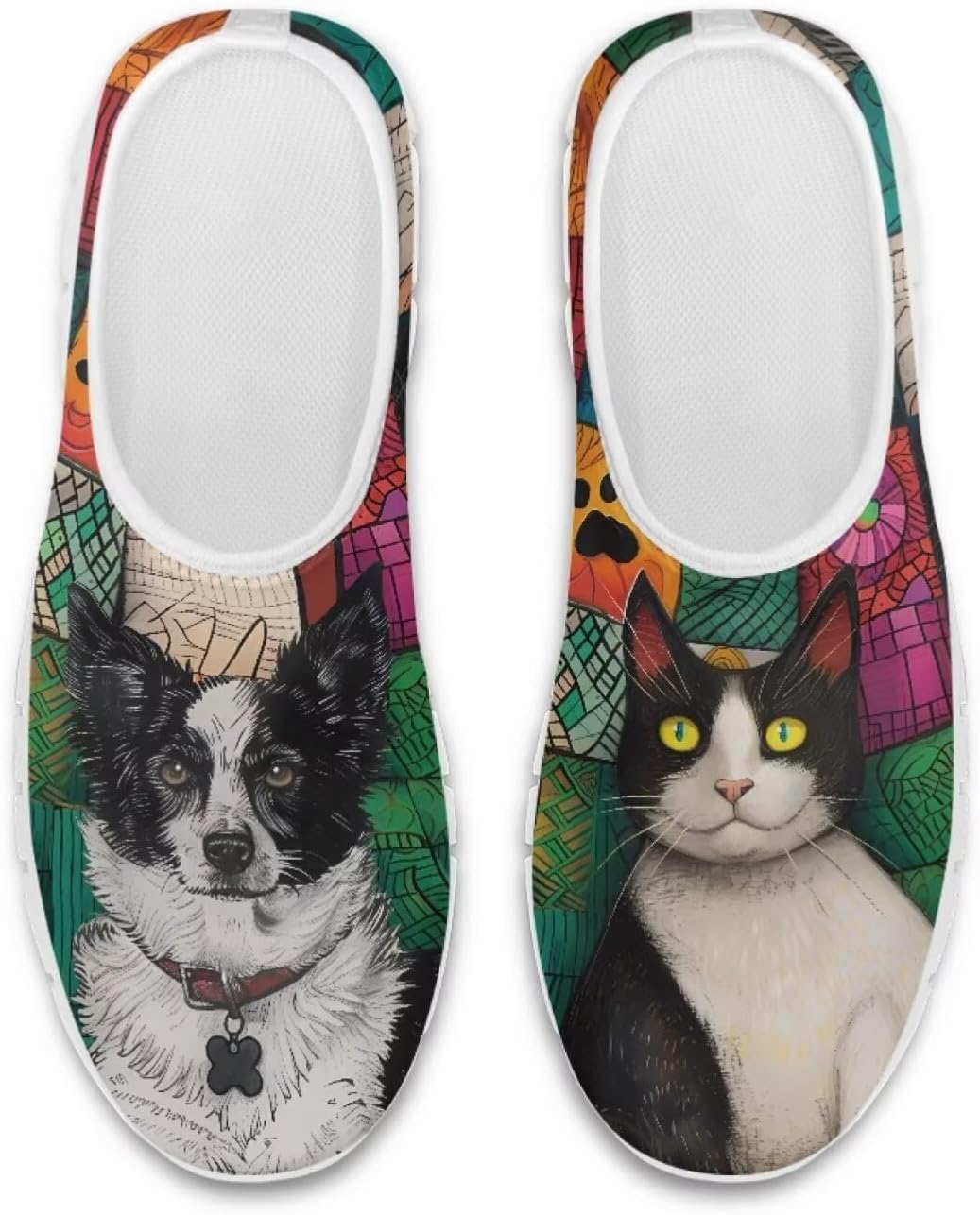 

Кроссовки Forchrinse для женщин и мужчин, низкие домашние лоферы, легкие обувь для бега, уличная обувь, Cat,dog