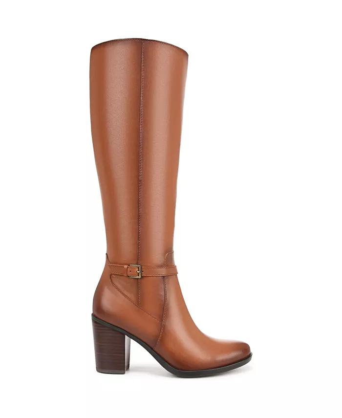 Женские сапоги Kalina Extra Wide Calf с квадратным каблуком до колена Naturalizer, коричневый — фото 2
