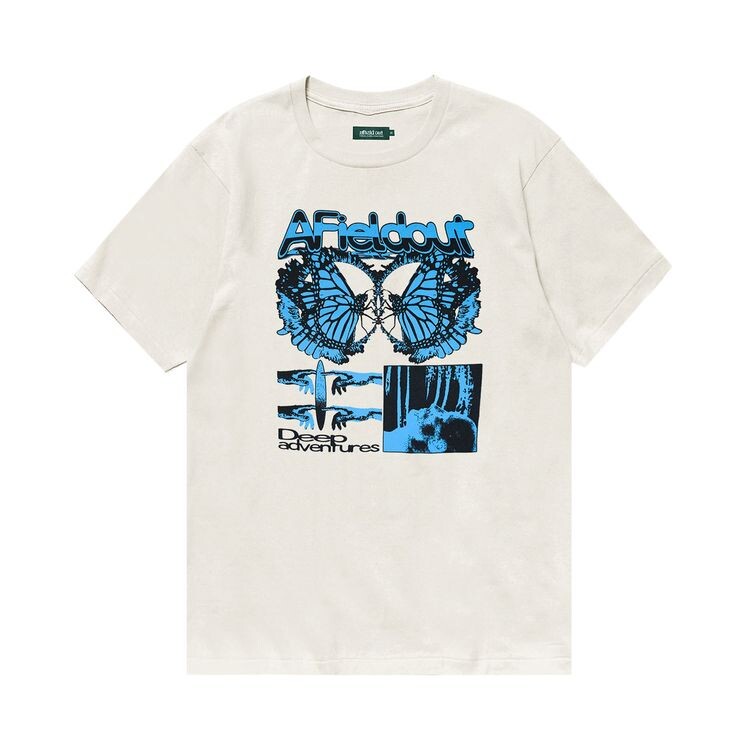 

Футболка Afield Out Unknown T-Shirt Bone, кремовый