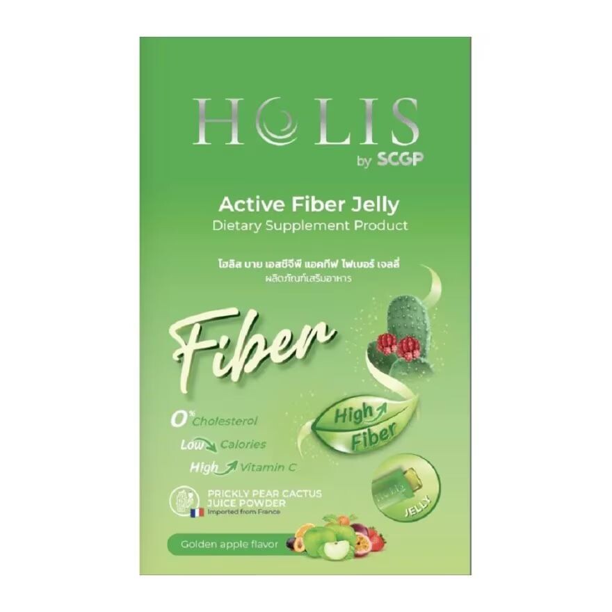 

Holis by SCGP HOLIS BY SCGP Active Fiber Jelly со вкусом золотого яблока, 10 пакетиков, Green