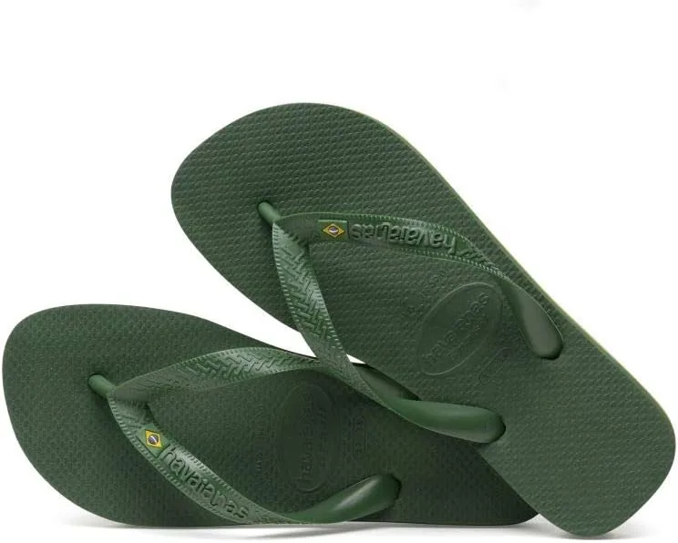 Havaianas - Бразилия, удобные и прочные шлепанцы, посвященные Чемпионату мира по футболу FIFA 1998 года, ремешок с бразильским флагом, нескользящая подошва с бразильскими полосами, унисекс для взрослых, цвет Amazonia — фото 4