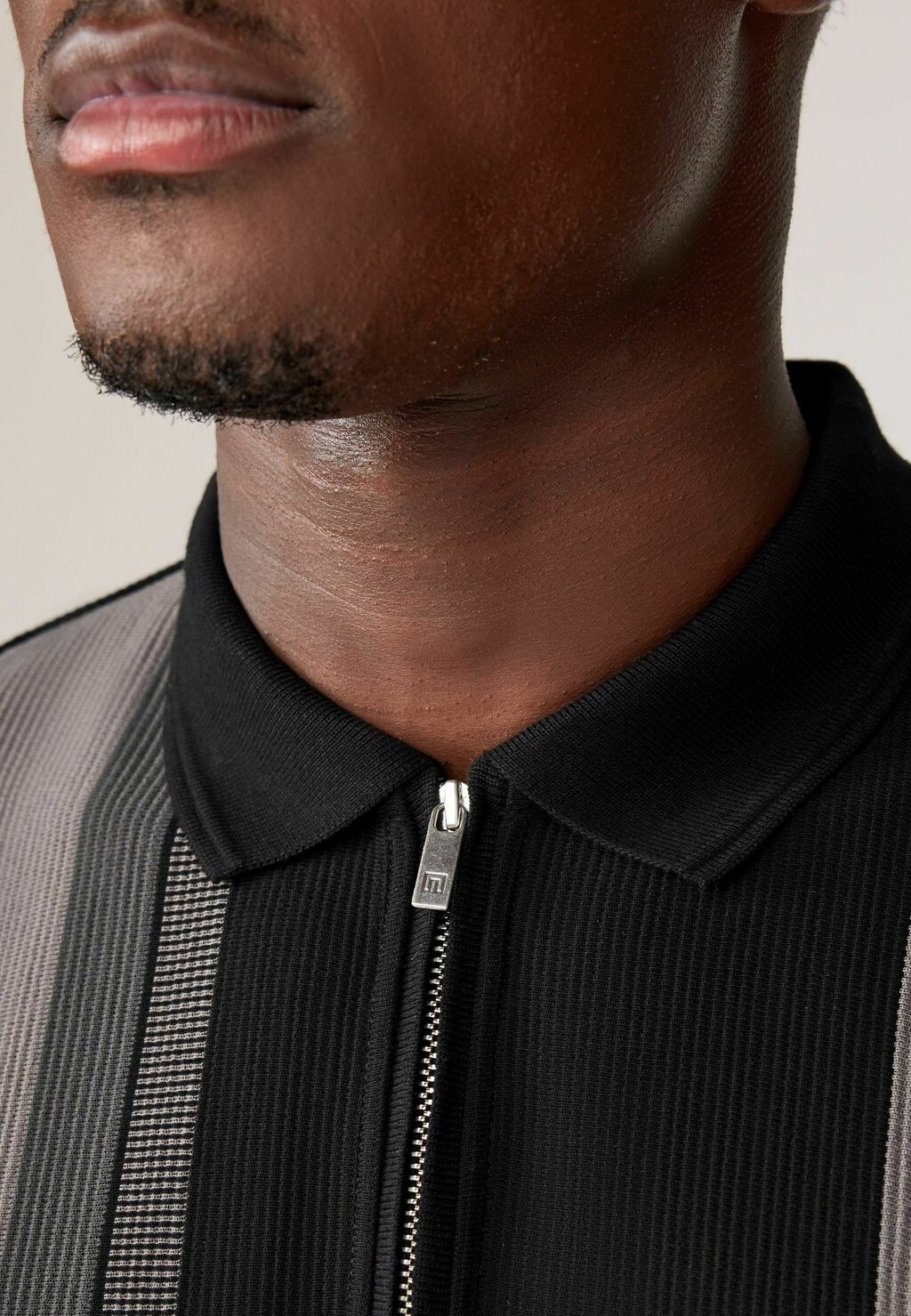 

Рубашка поло VERITCAL STRIPE REGULAR FIT Next, черный