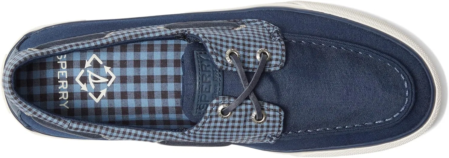 Мужские низкие туфли Sperry A/O 2-Eye Canvas Salt Washed 0836775, Blue Multi — фото 3
