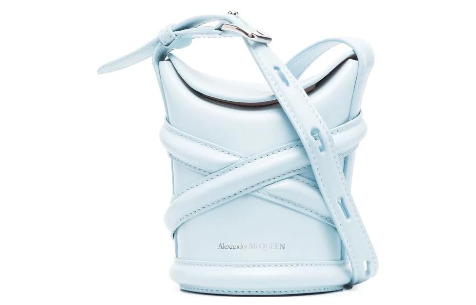 

Мини-сумка через плечо Curve Светло-голубая Alexander McQueen
