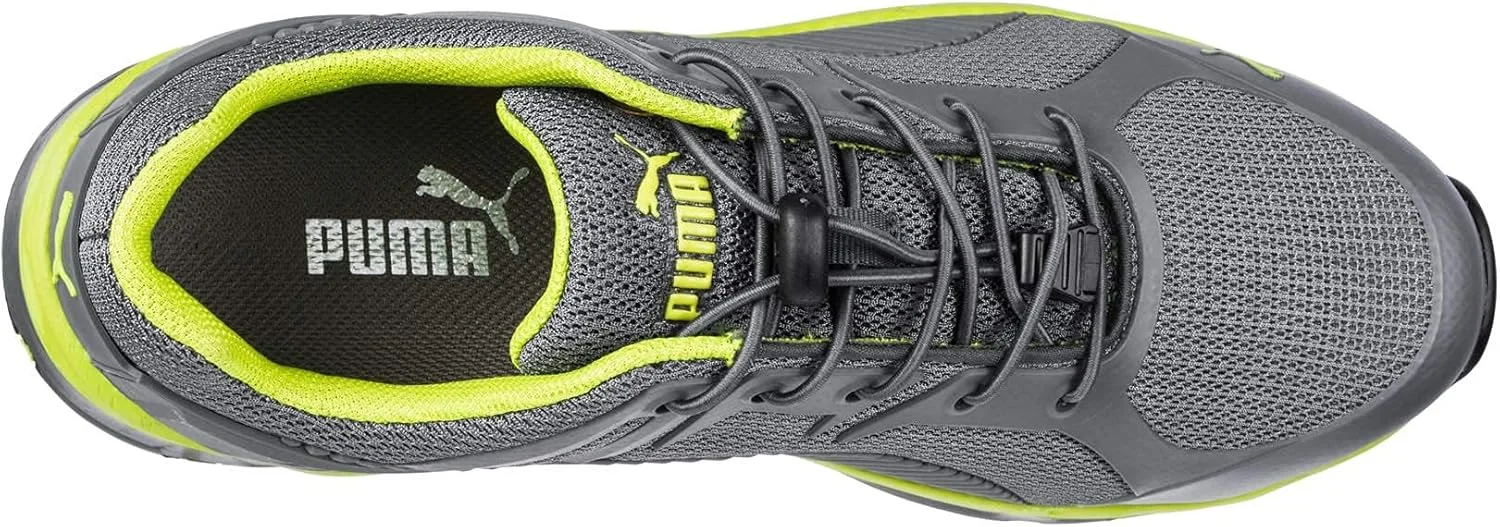 Рабочие кроссовки PUMA Safety Fuse Motion 2.0 Green Low Work Shoe Safety Shoe S1P ESD HRO SRC с защитным колпачком из стекловолокна, термостойкие, дышащие, с защитой от проникновения, без металла, веганские, мужские, зеленый — фото 3