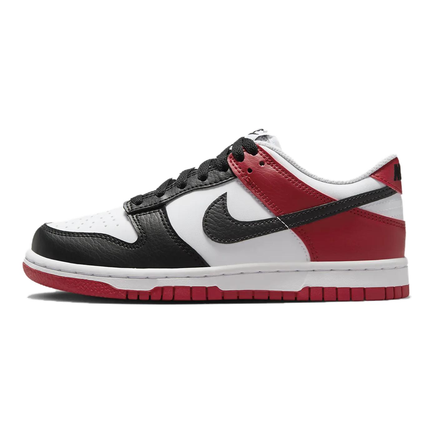 

Dunk Low Black Toe GS Nike, Белый Черный Красный