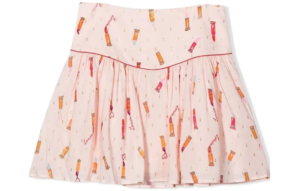 Юбка короткая Lanvin Kids Light Pink