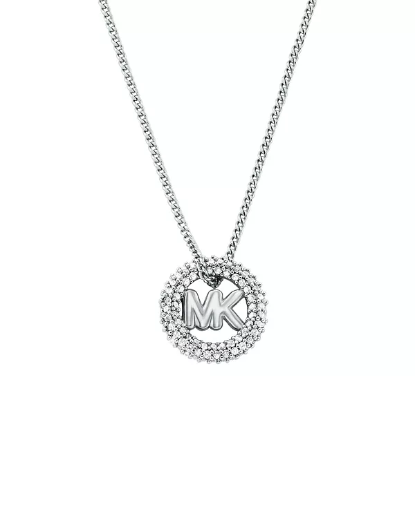 

Ожерелье с подвеской-логотипом Pavé Michael Kors, silver