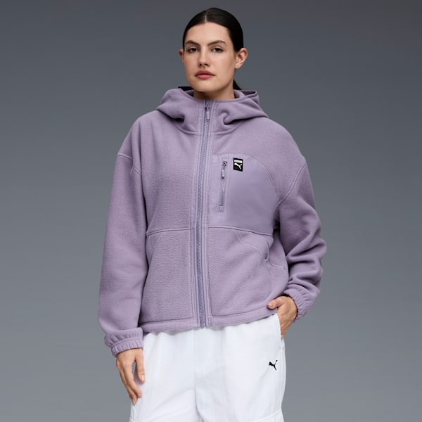 

Женская флисовая куртка с капюшоном Polar Fleece Puma, мультиколор