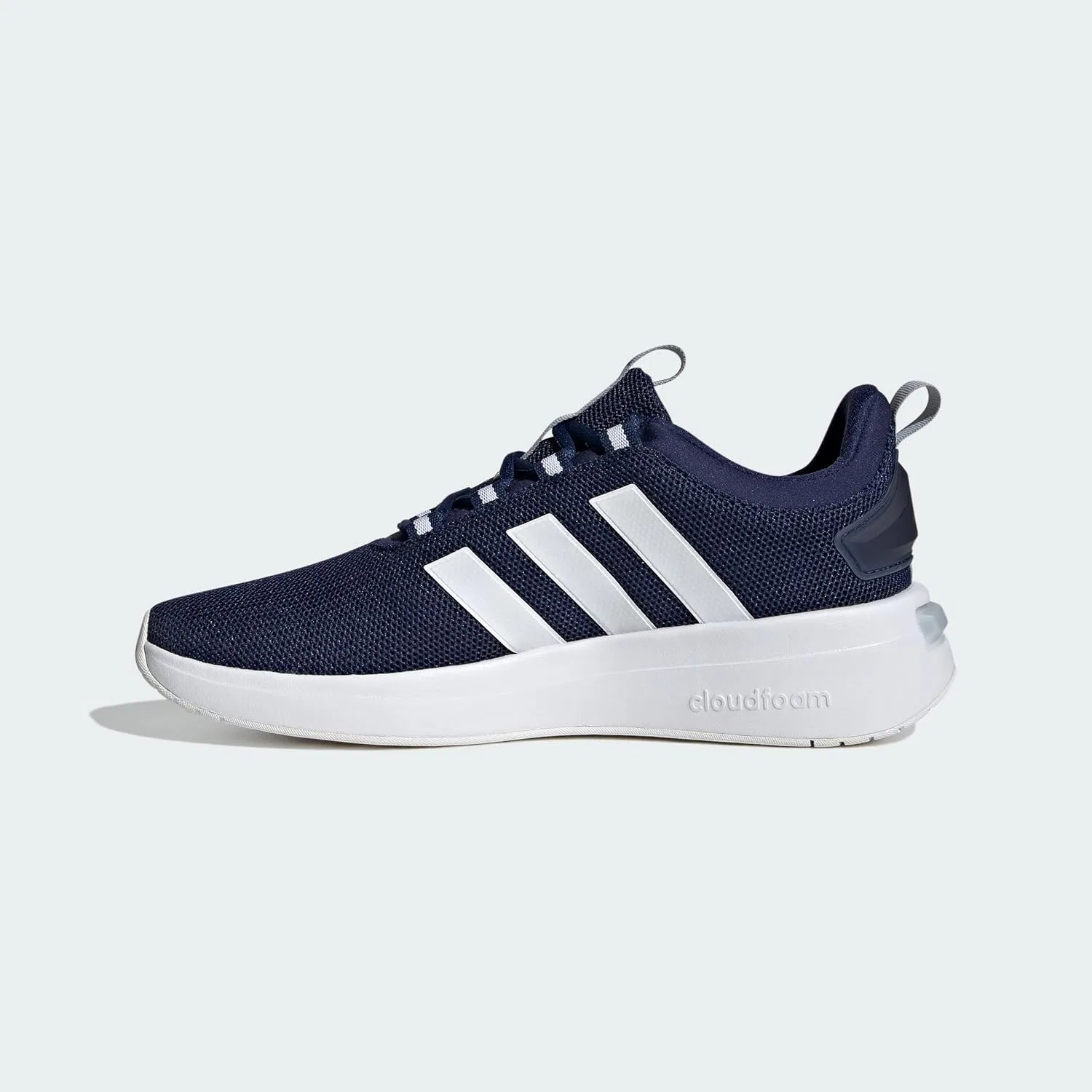 Детские кроссовки Adidas Unisex Baby Grand Court Lifestyle на липучке, Dark Blue Ftwr White Halo Silver — фото 2