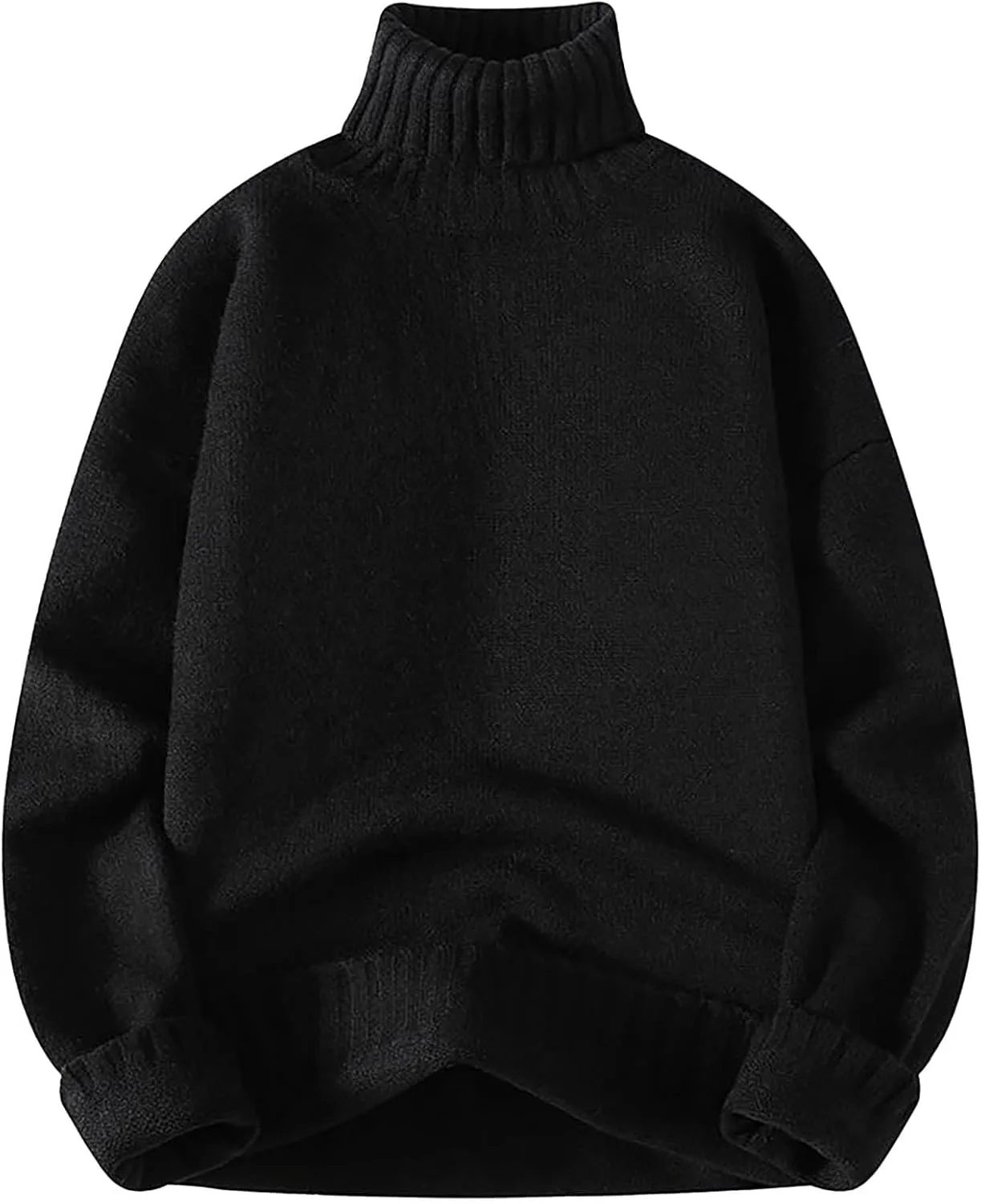 

Толстый водолазный свитер Muscularfit для мужчин, 2024, модный, однотонный, с длинными рукавами, slim fit, вязаный