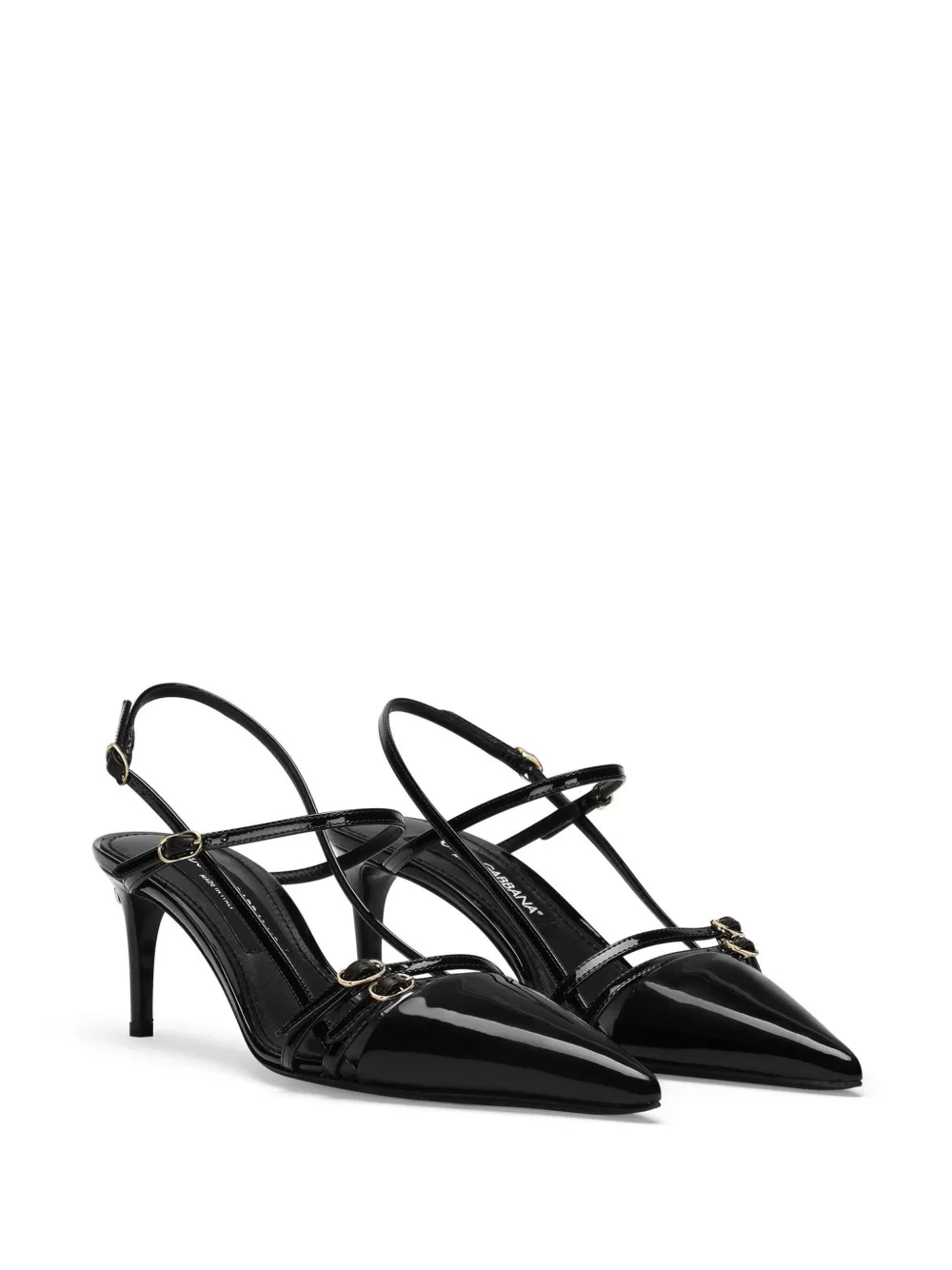 Туфли с логотипом DG DOLCE & GABBANA, черный — фото 2