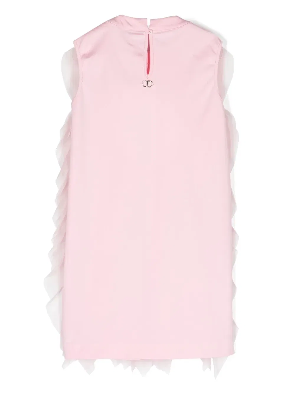 Платье мини без рукавов Twinset Kids, розовый — фото 2