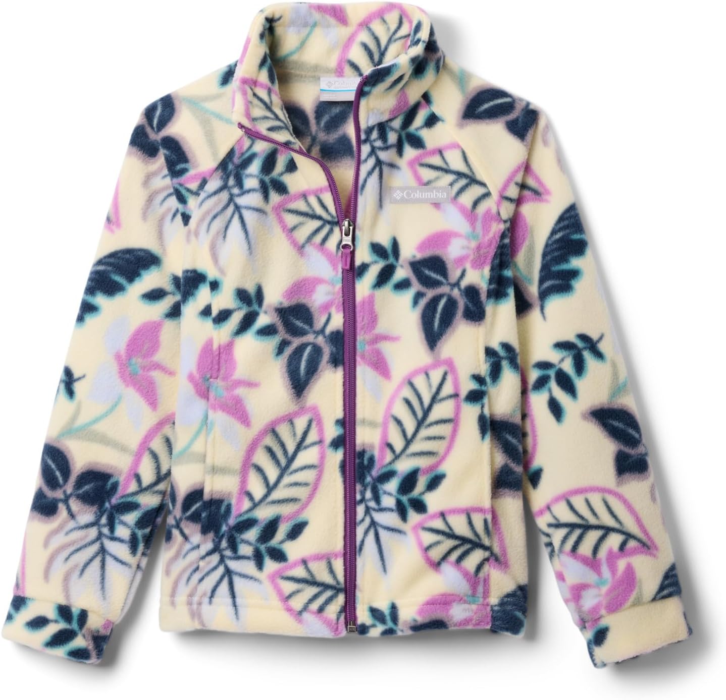 

Детская флисовая куртка Columbia Kids Benton Springs II с принтом, Lemon Wash Pasteled