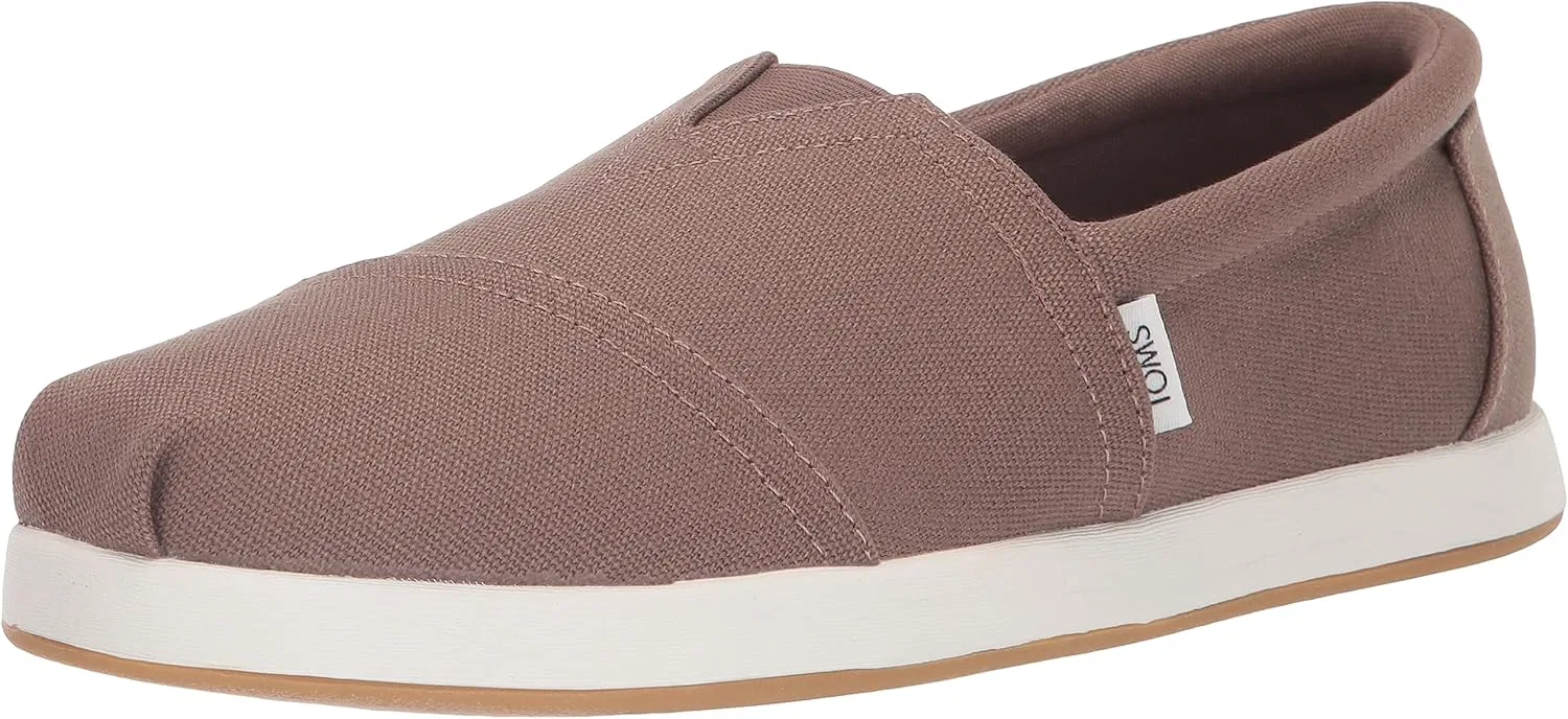 Лоферы TOMS, Taupe Grey Recycled Cotton Canvas