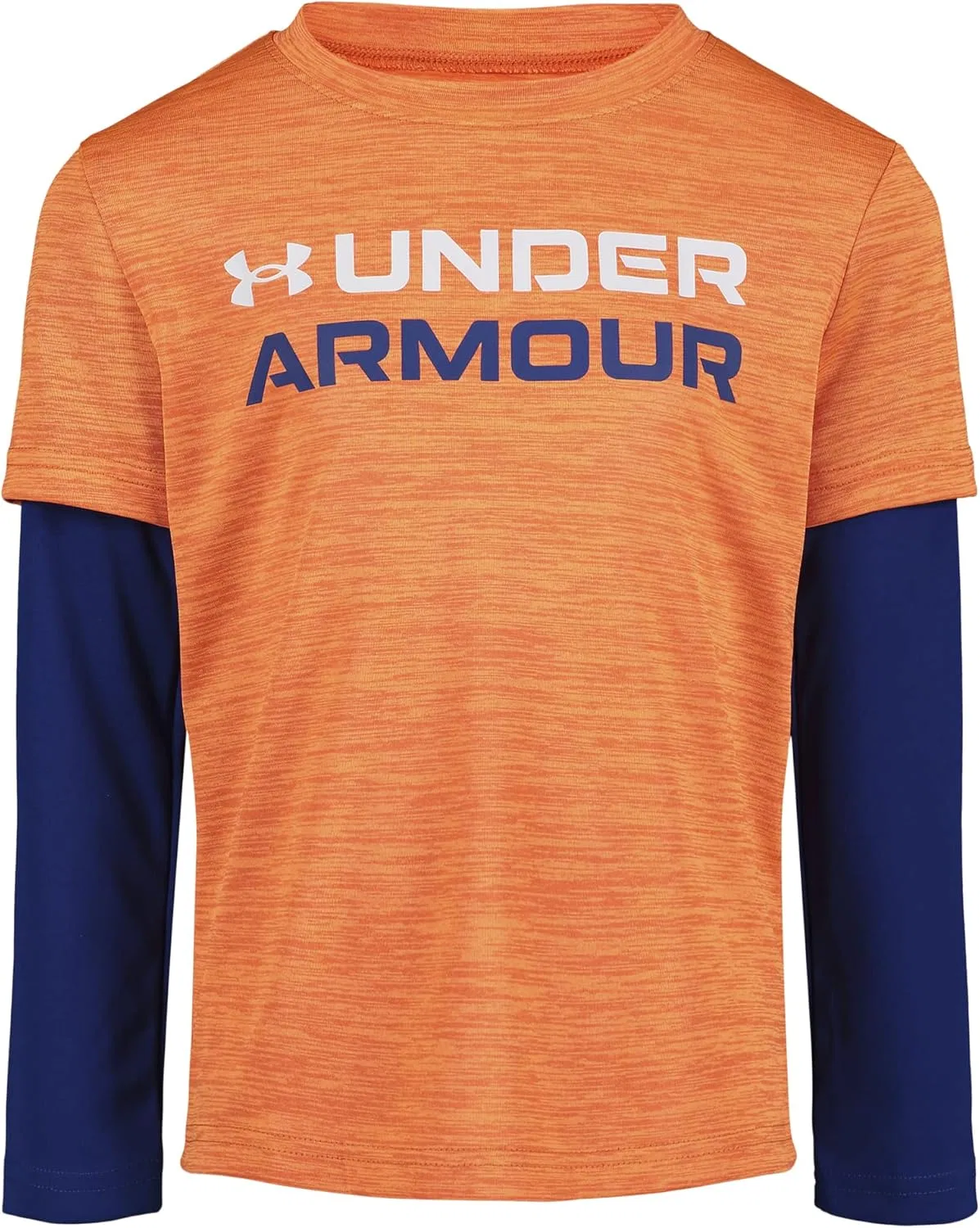 Детские шорты Under Armour Performance Tech с эластичным поясом, легкие и быстросохнущие, Panic Orange/Navy