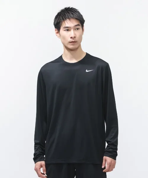 Мужская футболка с длинным рукавом из полиэстер Nike DF RLGD Reset черная