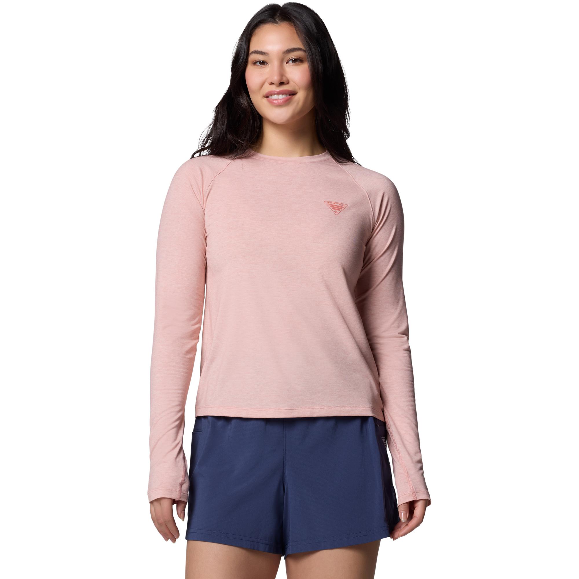 

Женская трикотажная рубашка с длинными рукавами PFG Uncharted Columbia, Faux Pink Heather